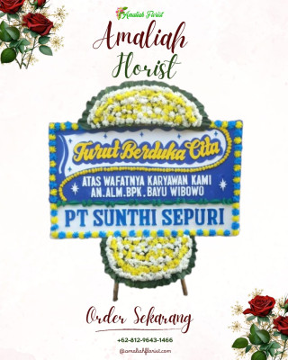 Papan Bunga Duka di Karang Jati